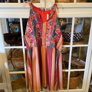 Boho Embroidered Sundress NWT Plus Size 2X